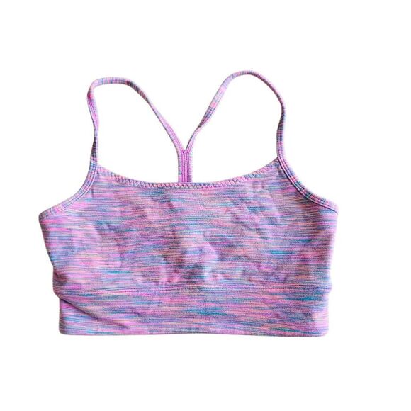 Ivivva lululemon girls Sz 14 reversible pink multicolor striped and solid pink s - Picture 1 of 5